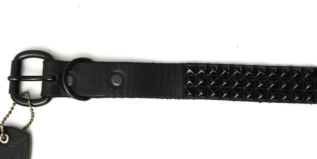 �����谷HTC BLACK��HTC�֥�å�)  BT01��3 Lines Black Pyramid Studs Black Belt(3Ϣ�֥�å��ԥ�ߥåɥ����å��֥�å��٥��)