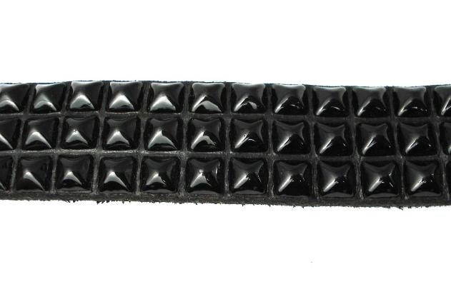 �����谷HTC BLACK��HTC�֥�å�) BT01��3 Lines Black Pyramid Studs Black Belt(3Ϣ�֥�å��ԥ�ߥåɥ����å��֥�å��٥��)