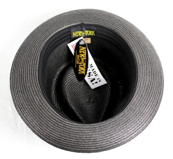 �����谷 HTC(Hollywood Trading Company) SEWN BRAID PINCH FEDORA HAT��BLACK �֥�å�
