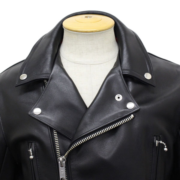 正規取扱店 666 LJM-1TF TIGHT FIT U.K.SIDE BELT LEATHER JACKET (タイトフィット サイドベルト  レザージャケット) 日本製 BLACK