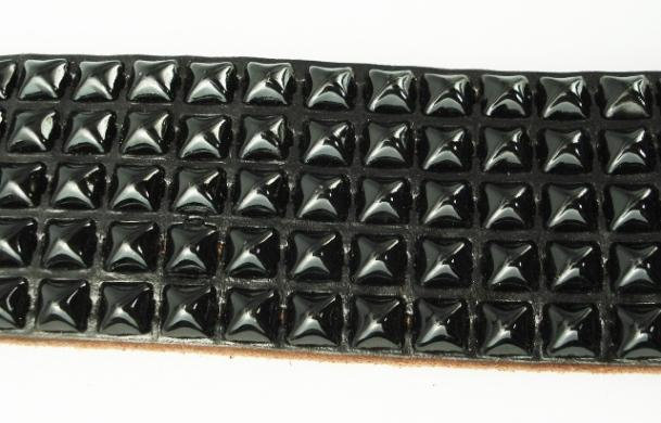 HTC(Hollywood Trading Company) #14 5 row Pyramid Black Studs Belt