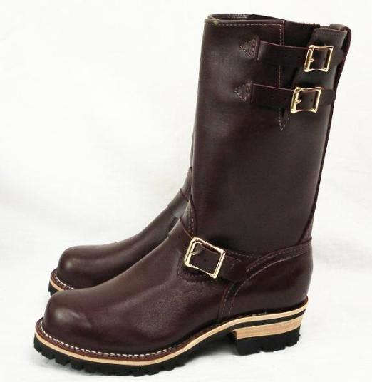 Wescoウエスコ　正規ディーラー Boss ボス Burgundy バーガンディー,11height,#100 sole,Two Straps,Bubble Toe,Brass Buckle