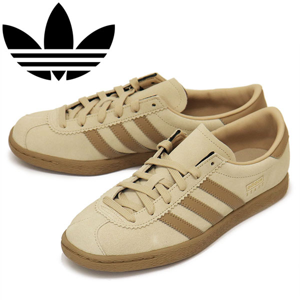 adidas (アディダス) JI1886 STADT スニーカー マジックベージュxカードボードxゴールドメタリック AD280