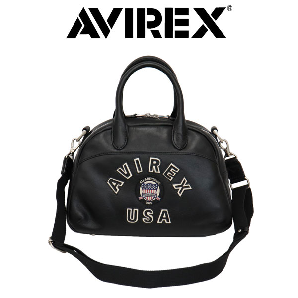 AVIREX アビレックス ミニボストン 本革 ショルダーバッグ AVX5625