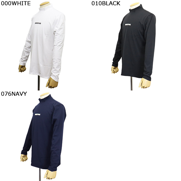 新品 BRIEFING MS BASIC HIGH NECK Mサイズ 正規取扱店 BRIEFING (ブリーフィング) BRG231M08 MS BACK LOGO LINE