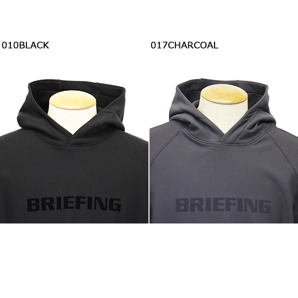 新品　BRIEFING MEN’S LOGO HOODIE チャコール M MEN'S LOGO HOODIE（メンズ ロゴフーディー（スウェット）（パーカー