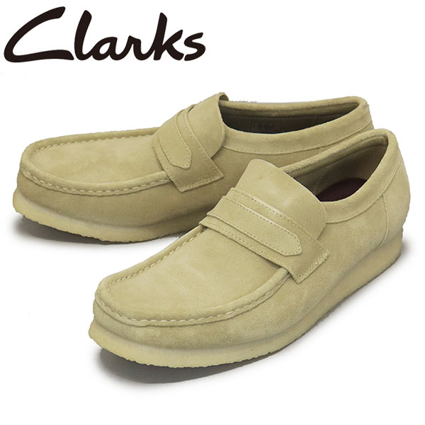 正規取扱店 Clarks (クラークス) 26172504 Wallabee Loafer ワラビーローファー メンズ シューズ Maple  Suede CL083