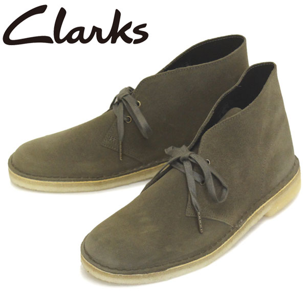 正規取扱店 Clarks (クラークス) 26154726 Desert Boot デザートブーツ メンズブーツ Light Olive Suede  CL022