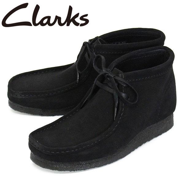 正規取扱店 Clarks (クラークス) 26155517 Wallabee Boot ワラビーブーツ メンズ レザーブーツ Black Suede  CL041