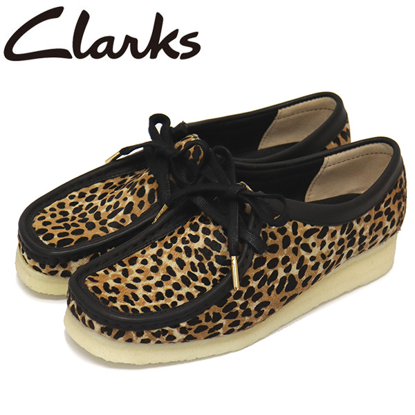 正規取扱店 Clarks (クラークス) 26160033 Wallabee. ワラビー レディースシューズ Leopard Print CL054