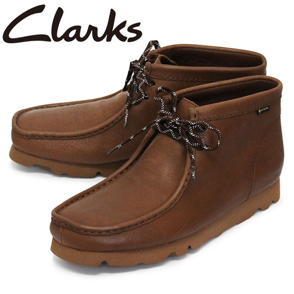 正規取扱店 Clarks (クラークス) 26162518 WallabeeBT GTX ワラビーブーツ ゴアテックス メンズ ブーツ Dark  Tan Leather CL039