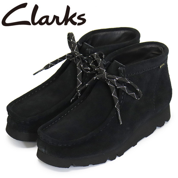 正規取扱店 Clarks (クラークス) 26168586 WallabeeBT GTX ワラビーブーツ ゴアテックス レディース レザーブーツ  Black Suede CL062