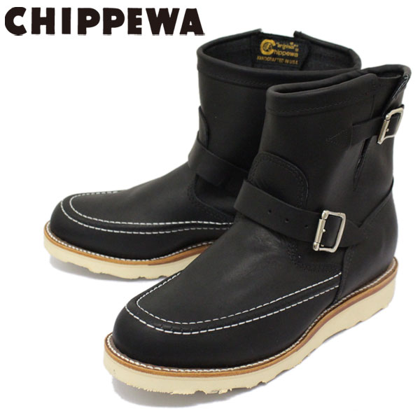 正規取扱店 CHIPPEWA チペワ 1901M07 7inch HIGHLANDER BOOTS 7インチ モックトゥ ハイランダーブーツ BLACK