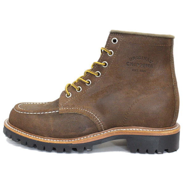 正規取扱店 CHIPPEWA チペワ 1901M64 6inch MOC TOE LUGGED FIELD BOOTS 6インチ モックトゥ  ラギッドフィールドブーツ BROWN BOMBER