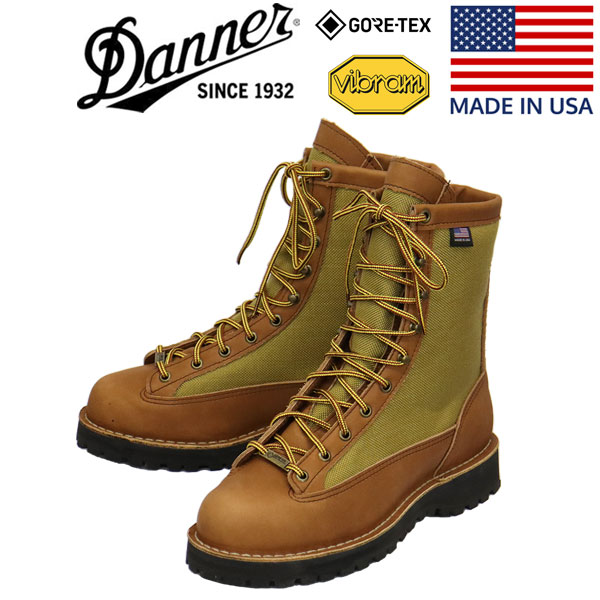 正規取扱店 DANNER (ダナー) 30543 Danner Light Revival ダナーライト リバイバル 8 レザー ブーツ Khaki  アメリカ製