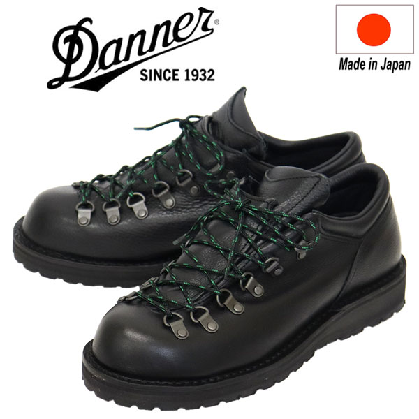 正規取扱店 DANNER (ダナー) D214016 MOUNTAIN RIDGE LOW W/P マウンテンリッジロー レザーブーツ Black  日本製