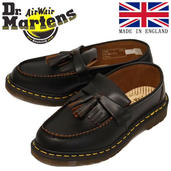 Dr.Martens ドクターマーチン その他靴 26891001 茶芯 英国製 MIE ADRIAN エイドリアン タッセル ローファー ブラック系 UK7