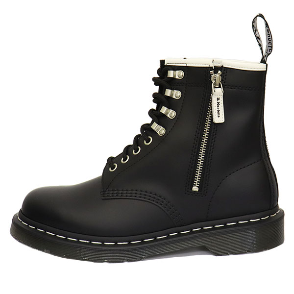 正規取扱店 Dr.Martens (ドクターマーチン) 27738001 1460 ZIPPED HDW ジップ レザーブーツ BLACK