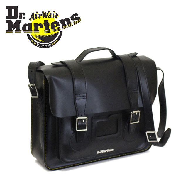 正規取扱店 Dr.Martens (ドクターマーチン) AB095001 15インチ Leather Satchel Bag レザーサッチェル