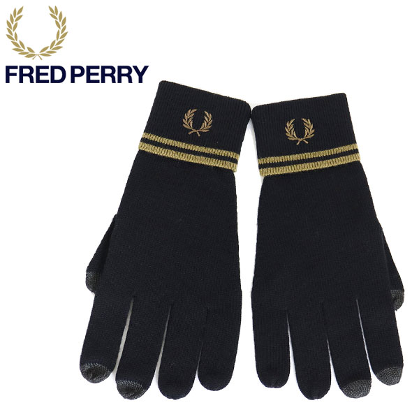 【新品未使用】FRED PERRY ウール グローブ S77 ・Lサイズ 正規取扱店 FRED PERRY (フレッドペリー) C9151 Twin Tipped Merino