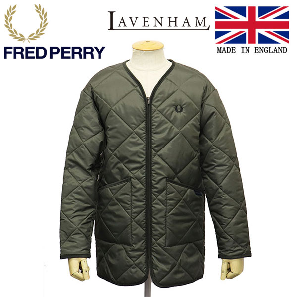 FRED PERRY(フレッドペリー) LAVENHAM QUILTED FUNNEL NECK COAT 古着 ...