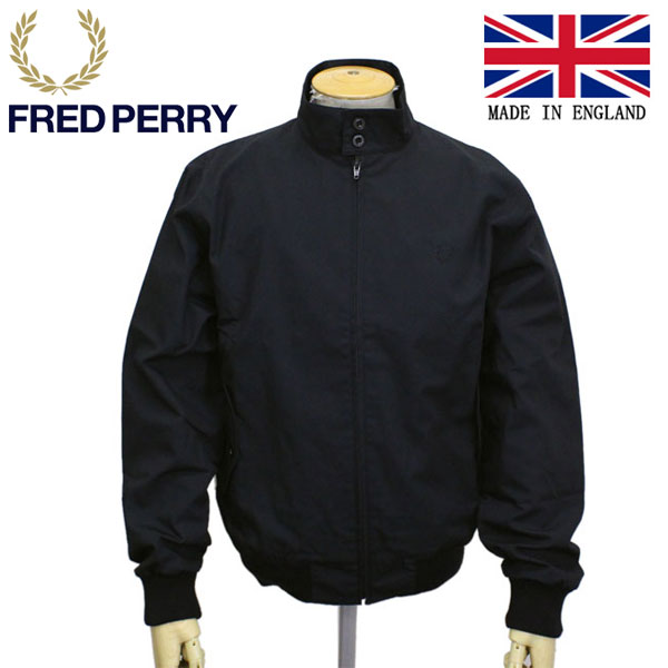 正規取扱店 FRED PERRY (フレッドペリー) J7320 MADE IN ENGLAND HARRINGTON JACKET  ハリントンジャケット 102BLACK FP405