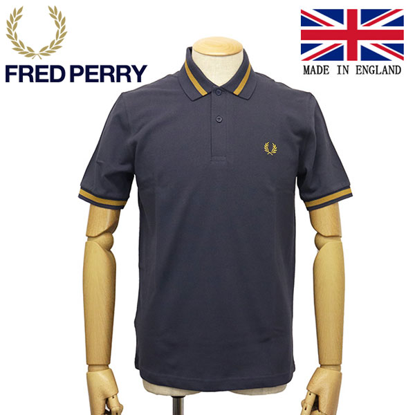 正規取扱店 FRED PERRY (フレッドペリー) M2 SINGLE TIPPED FRED FP SHIRT ポロシャツ イングランド製 N13  DARK GRAPHITE FP494