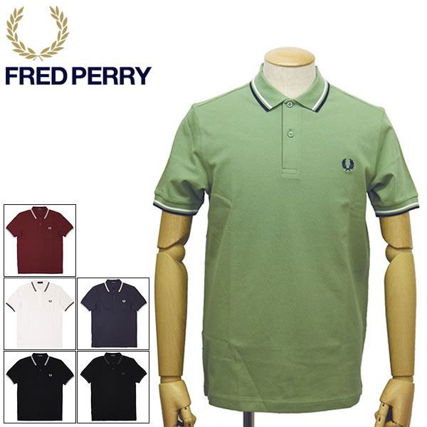 正規取扱店 FRED PERRY (フレッドペリー) M3600 TWIN TIPPED FRED PERRY SHIRT ティップライン ポロシャツ  FP495 全6色