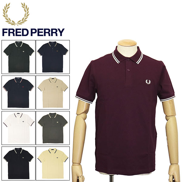 正規取扱店 FRED PERRY (フレッドペリー) M3600 TWIN TIPPED FRED