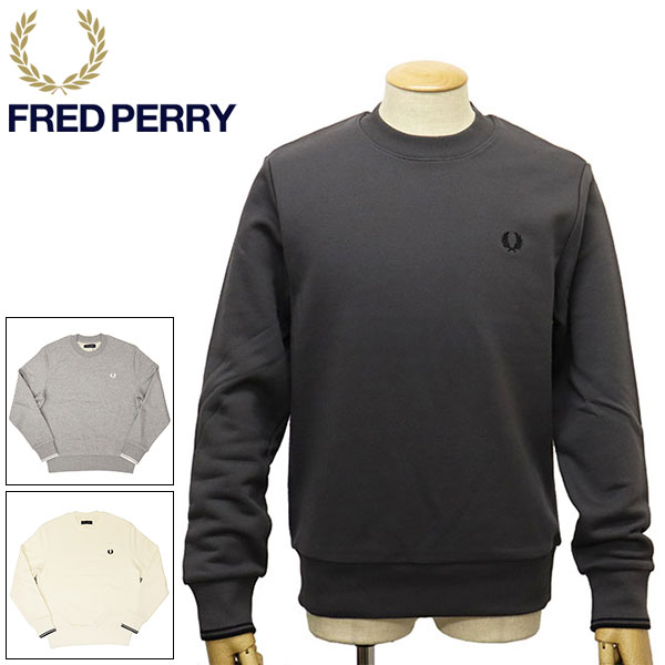正規取扱店 FRED PERRY (フレッドペリー) M7535 CREW NECK SWEATSHIRT クルーネック スウェットシャツ FP510  全3色