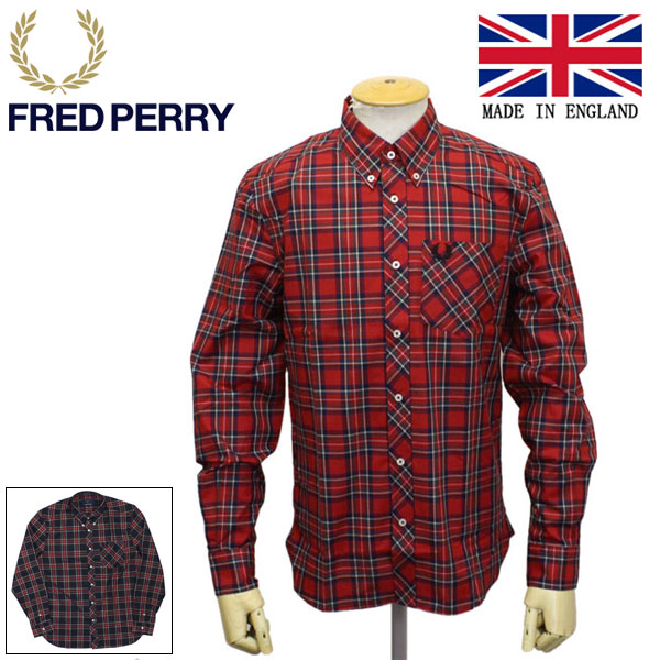 正規取扱店 FRED PERRY (フレッドペリー) M8820 REISSUES MADE IN ENGLAND TARTAN SHIRT タータン シャツ 全2色 FP426