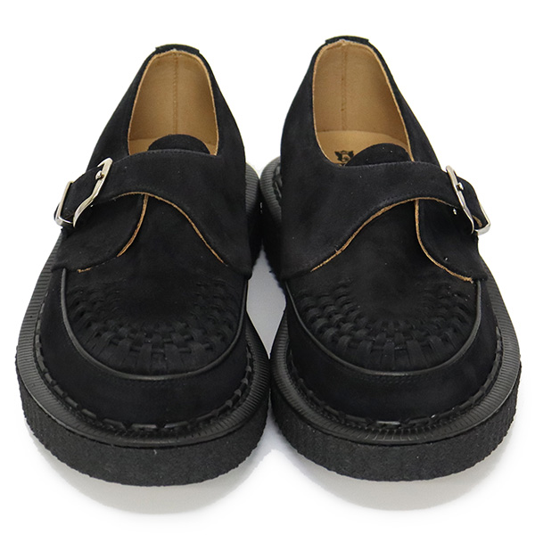 正規取扱店 GEORGE COX (ジョージコックス) HAMILTON ALASKA IVC ラバーソール レザーシューズ 090 BLACK  SUEDE