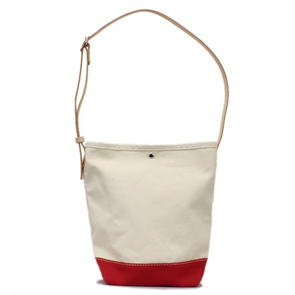 正規取扱店 HERITAGE LEATHER CO.(ヘリテージレザー) NO.8105 Bucket Shoulder Bag(バケットショルダーバッグ) Natural/Red HL094