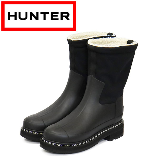 新品未使用♡　HUNTER　ハンター　ブラック　　UK6  US8 EU39