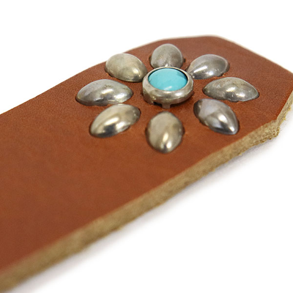 HTC FLOWER Bracelet シルバースタッズxターコイズ HTC(Hollywood Trading Company) Bracelet #SN-32 Turquoise