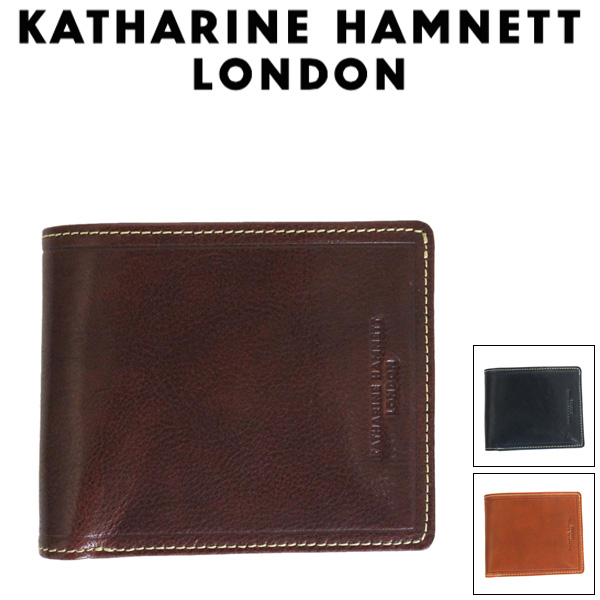 正規取扱店 KATHARINE HAMNETT LONDON (キャサリンハムネット ロンドン) 490-58201 LINEMAN2 札入れ  二つ折りウォレット 全3色