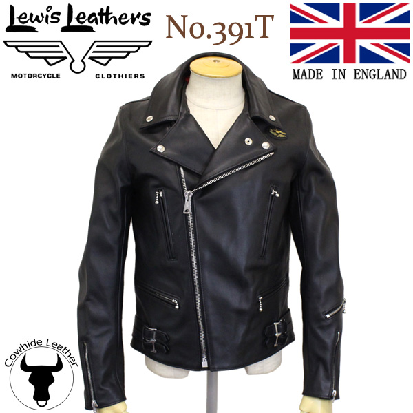 正規取扱店Lewis Leather(ルイスレザー) No.391T LIGHTNING TIGHT FIT(ライトニング タイトフィット)  BLACK ブラック：通販 THREE WOOD