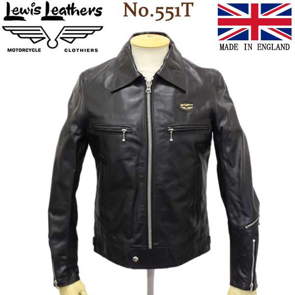 正規取扱店 Lewis Leathers (ルイスレザーズ) No.551T DOMINATOR TIGHT FIT HORSEHIDE (ドミネーター  タイトフィット ホースハイド) ブラックレザー