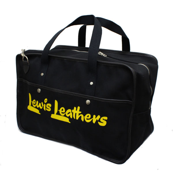 正規取扱店 Lewis Leathers(ルイスレザー) CANVAS HOLDALL BAG(キャンバスホールドオールバッグ) BLACK ブラック
