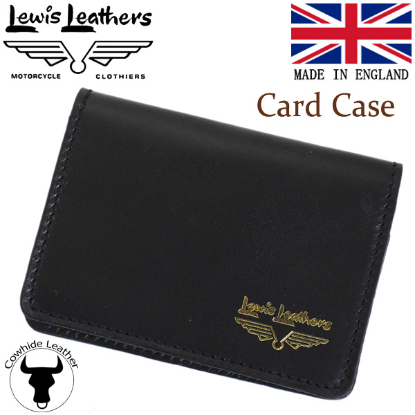 正規取扱店 Lewis Leathers (ルイスレザーズ) Card Case CowHide (カードケース カウハイド) Black