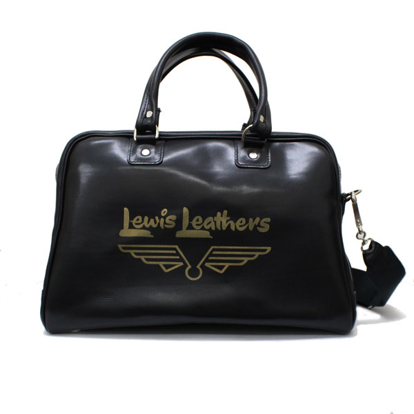 正規取扱店 Lewis Leathers(ルイスレザー) LEATHER BOSTON BAG(レザーボストンバッグ) BLACK ブラック typeC