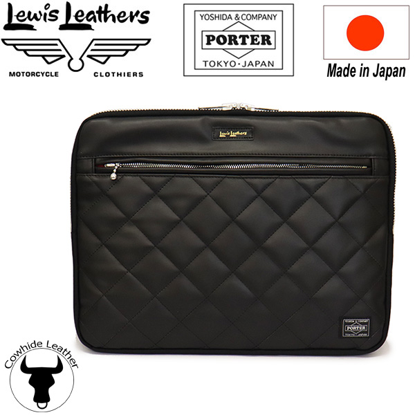 卸直営店（お得な特別割引価格） Lewis Leathers × PORTER LAPTOP CASE