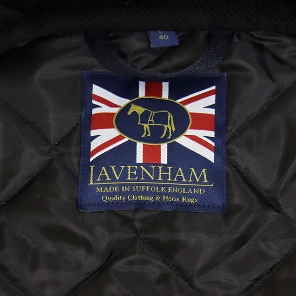 LAVENHAM ラベンハム ジャケット タグ切れ ブラック メンズ 正規取扱店 LAVENHAM (ラベンハム) SLJ9003 DENHAM MENS 20 デンハム