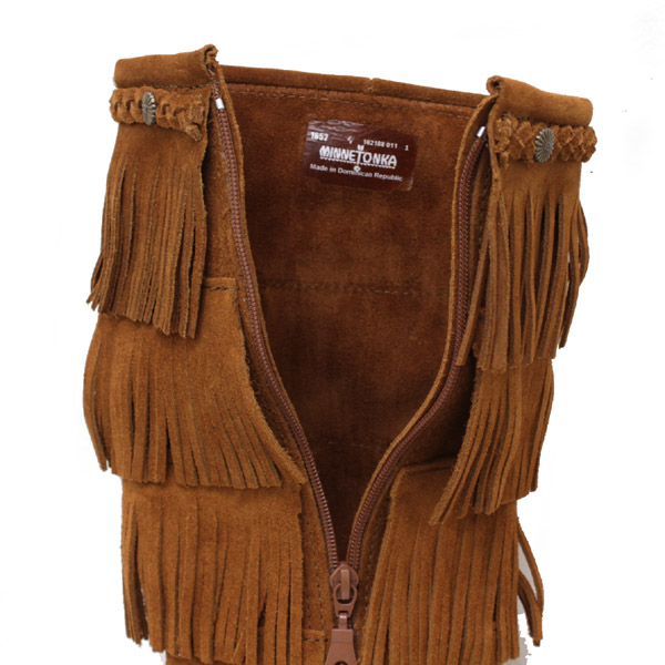 正規取扱店 MINNETONKA(ミネトンカ)5-Layer Fringe Boot(5レイヤーフリンジブーツ)#1652 BROWN レディース MT056