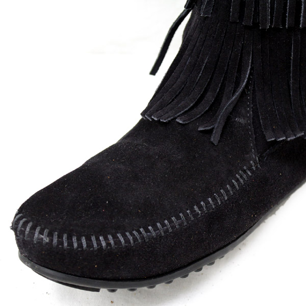 正規取扱店 MINNETONKA(ミネトンカ)5-Layer Fringe Boot(5レイヤーフリンジブーツ)#1659 BLACK レディース MT058
