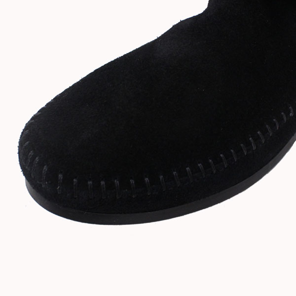 正規取扱店 MINNETONKA(ミネトンカ)Back Zipper Boots(バックジッパーブーツ)#289 BLACK SUEDE レディース MT211