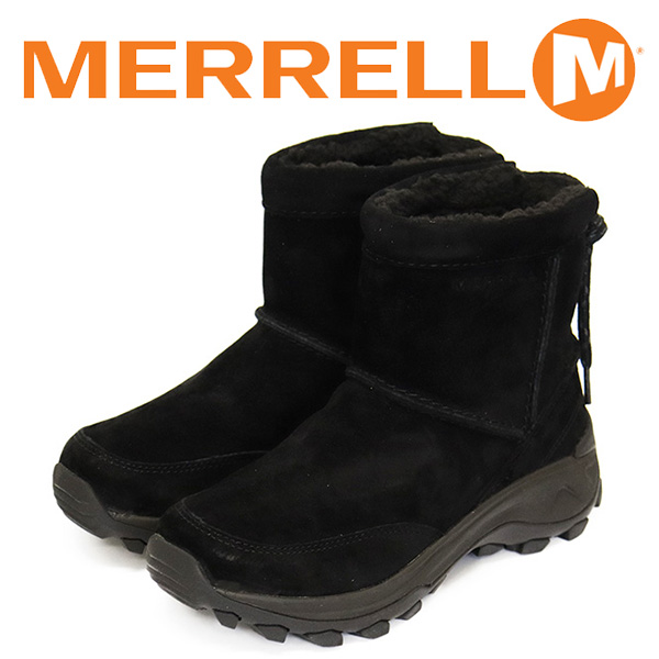 正規取扱店 MERRELL (メレル) J005352 WINTER PULL ON ウィンタープルオン ウィメンズ ブーツ BLACK MRL087