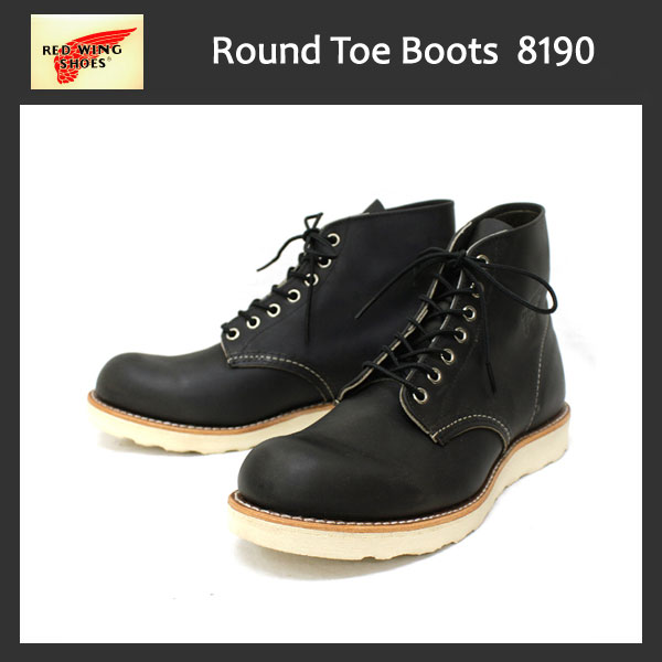 正規取扱店 REDWING (レッドウィング) 8190 ROUNDE-TOE BOOTS 