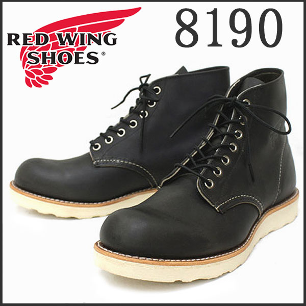 正規取扱店 REDWING (レッドウィング) 8190 ROUNDE-TOE BOOTS チャコール ラフ＆タフ