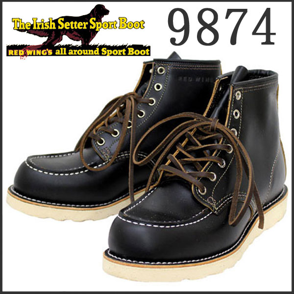 Red Wing IRISH SETTER 9874 ブラック www.sanagustin.ac.id